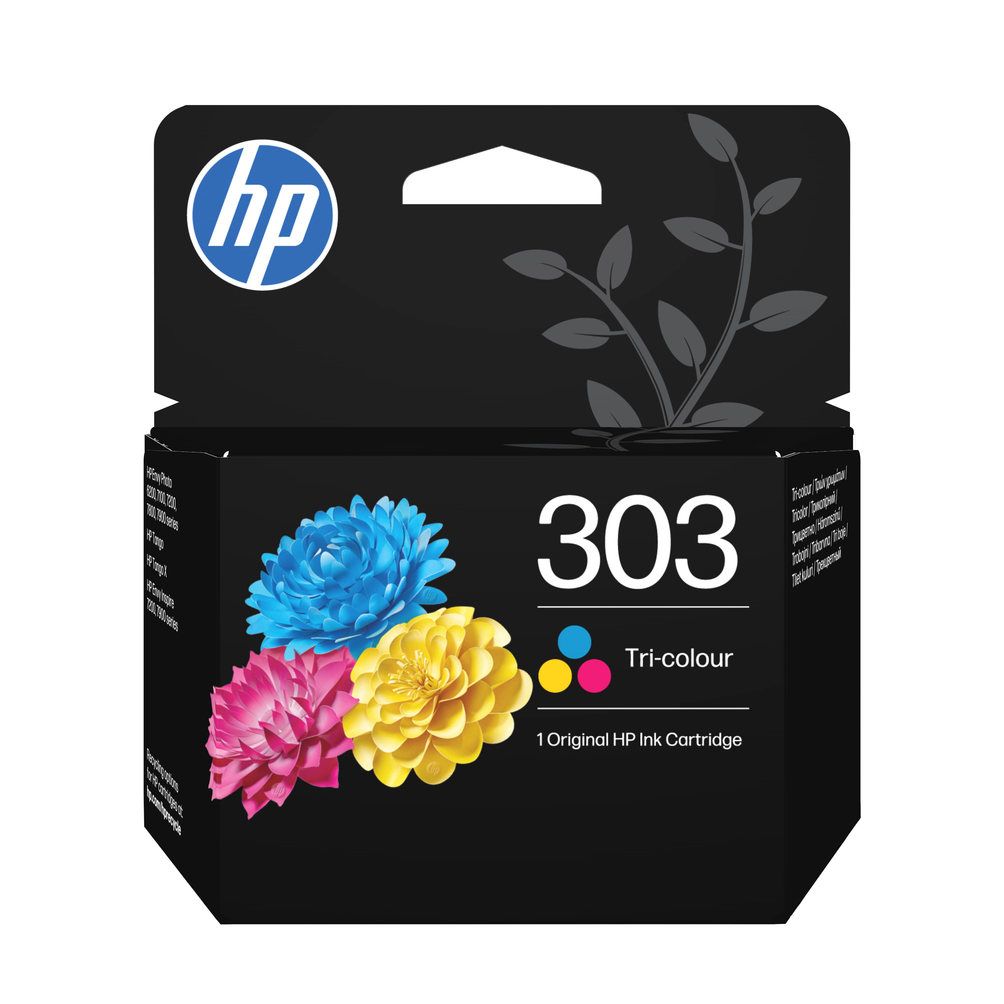 HP 303 - 4 ML - COULEUR (CYAN, MAGENTA, JAUNE) - ORIGINAL - CARTOUCHE D'ENCRE - POUR ENVY PHOTO 62XX, PHOTO 71XX, PHOTO 78XX, ENVY INSPIRE 72XX, 79XX