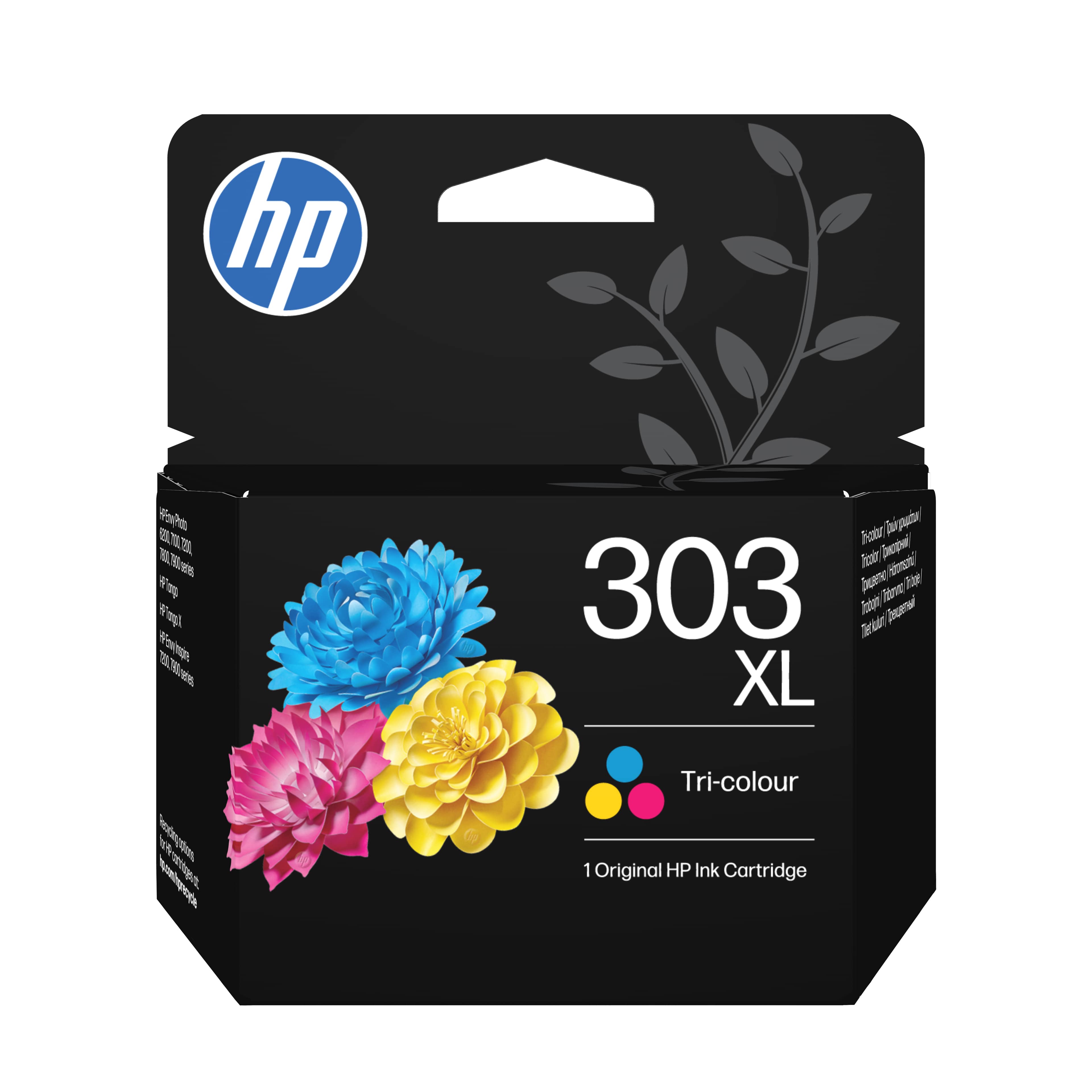 HP 303XL - 10 ML - À RENDEMENT ÉLEVÉ - COULEUR (CYAN, MAGENTA, JAUNE) - ORIGINAL - CARTOUCHE D'ENCRE - POUR ENVY PHOTO 62XX, PHOTO 71XX, PHOTO 78XX, ENVY INSPIRE 72XX, 79XX