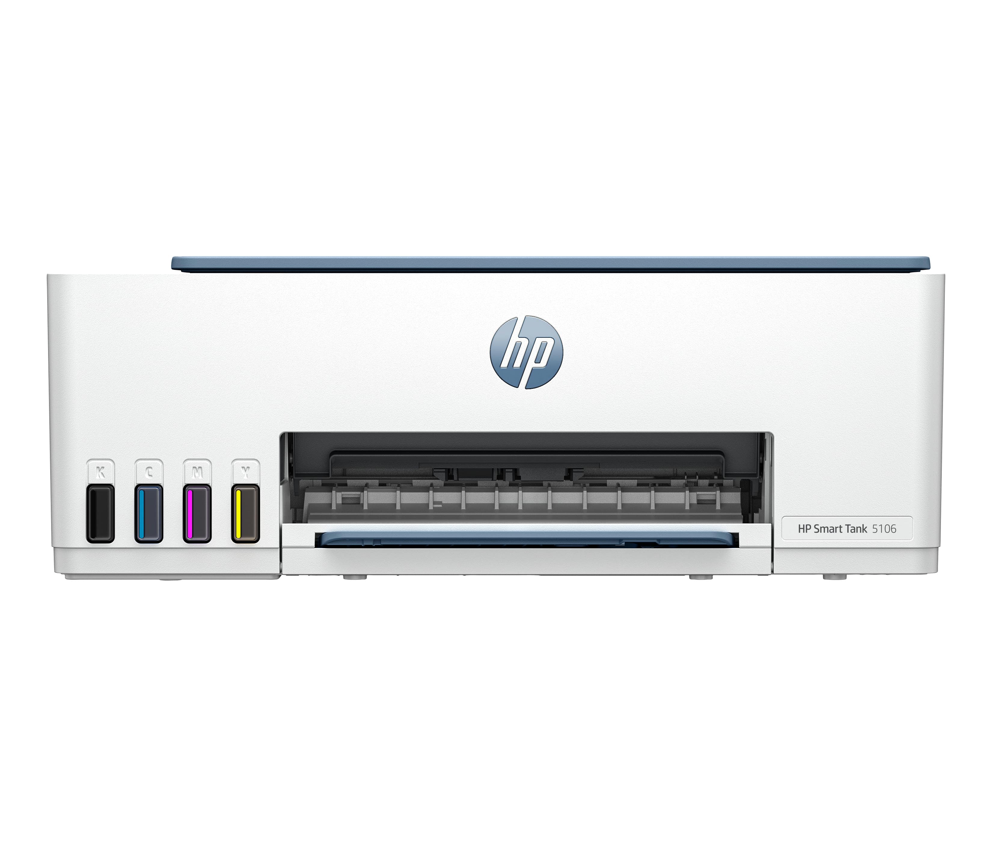 HP SMART TANK 5106 ALL-IN-ONE - IMPRIMANTE MULTIFONCTIONS - COULEUR - JET D'ENCRE - RECHARGEABLE - LEGAL (216 X 356 MM) (ORIGINAL) - A4/LEGAL (SUPPORT) - JUSQU'À 10 PPM (COPIE) - JUSQU'À 12 PPM (IMPRESSION) - 100 FEUILLES - USB 2.0, WI-FI(N) - BLEU SURF
