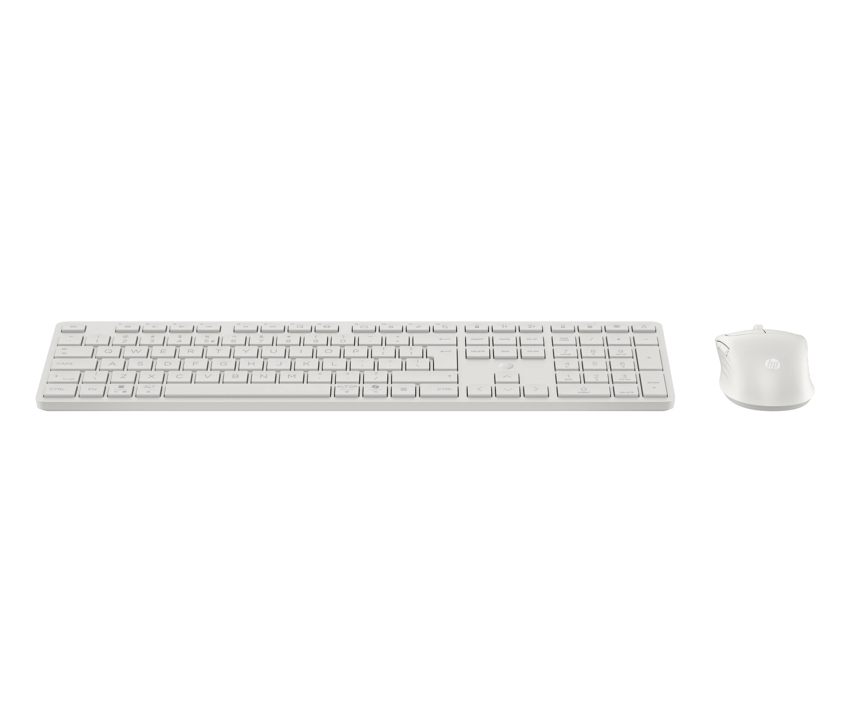 HP - ENSEMBLE CLAVIER ET SOURIS - FULL SIZE - SANS FIL - BLUETOOTH, 2.4 GHZ - FRANÇAIS - BLANC