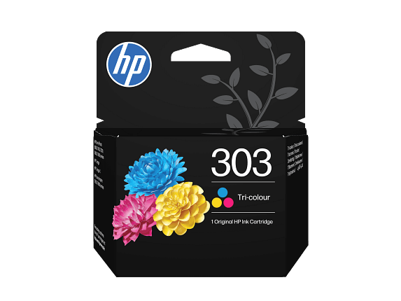 HP 303 - 4 ML - COULEUR (CYAN, MAGENTA, JAUNE) - ORIGINAL - BLISTER - CARTOUCHE D'ENCRE - POUR ENVY PHOTO 7134, PAVILION 7230P, 7930, 7931, 7934