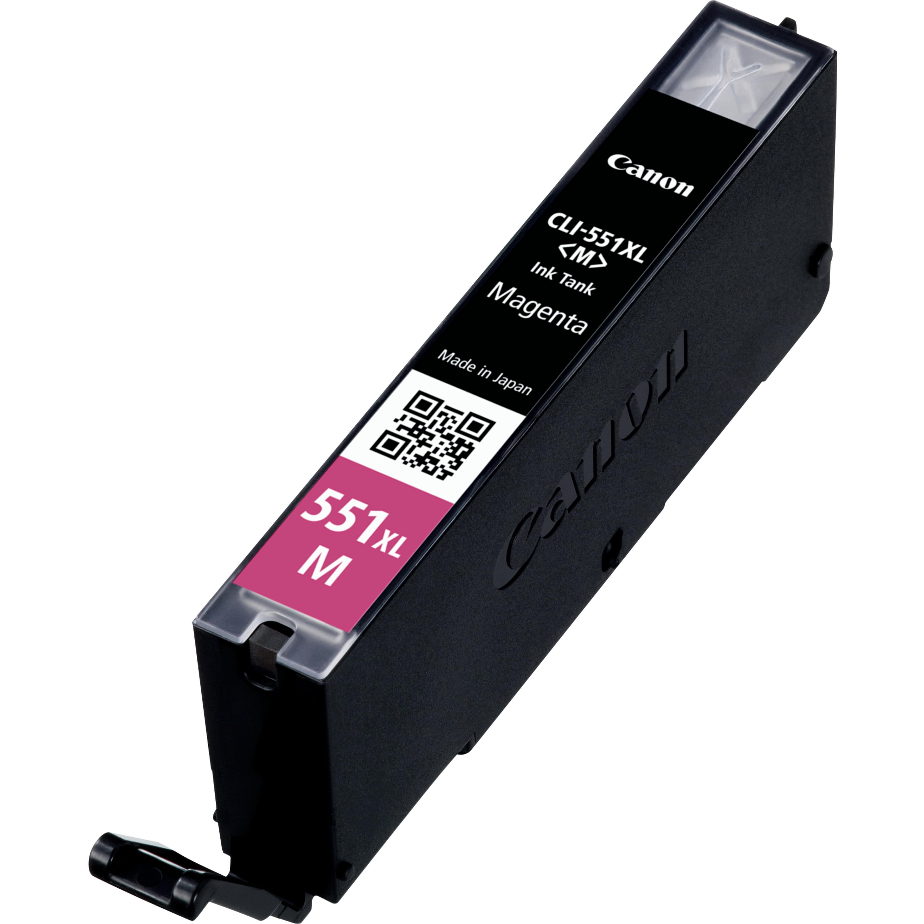 CANON CLI-551M XL - 11 ML - À RENDEMENT ÉLEVÉ - MAGENTA - ORIGINAL - RÉSERVOIR D'ENCRE - POUR PIXMA IP8750, IX6850, MG5550, MG5650, MG5655, MG6450, MG6650, MG7150, MG7550, MX725, MX925