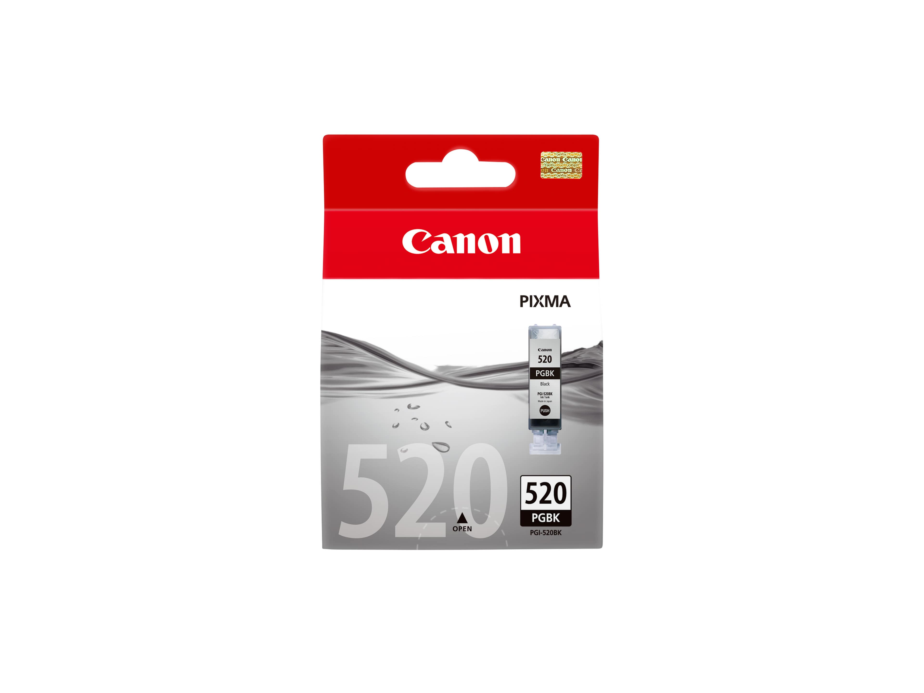 CANON PGI-520BK - 19 ML - NOIR - ORIGINAL - RÉSERVOIR D'ENCRE - POUR PIXMA IP3600, IP4700, MP540, MP550, MP560, MP620, MP630, MP640, MP980, MP990, MX860, MX870