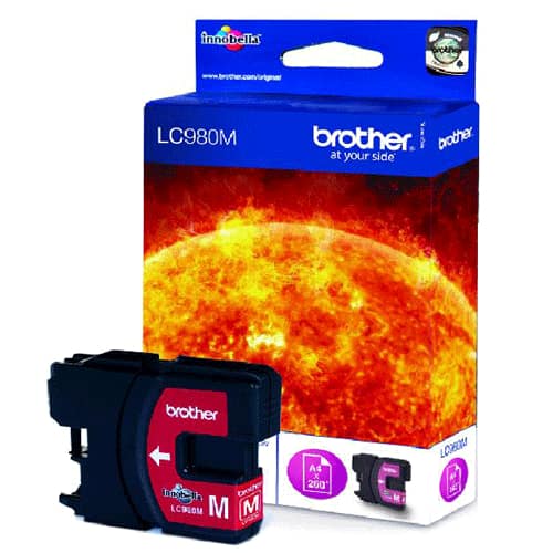 BROTHER LC980M - MAGENTA - ORIGINAL - CARTOUCHE D'ENCRE - POUR BROTHER DCP-145, 163, 165, 167, 193, 195, 197, 365, 373, 375, 377, MFC-250, 290, 295, 297